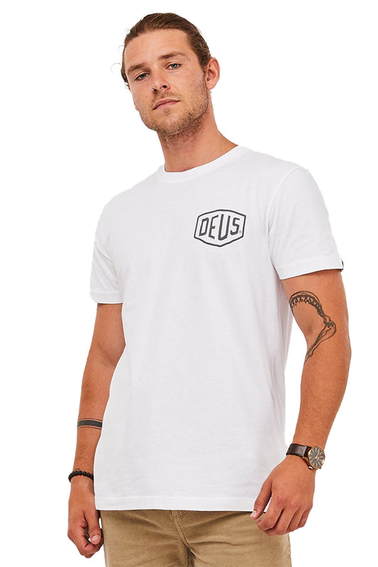 DMW41808C Deus Venice Address Tee White