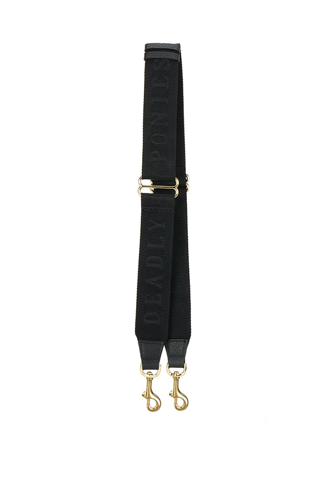 DP0232IA Deadly Ponies Logomania Strap Black