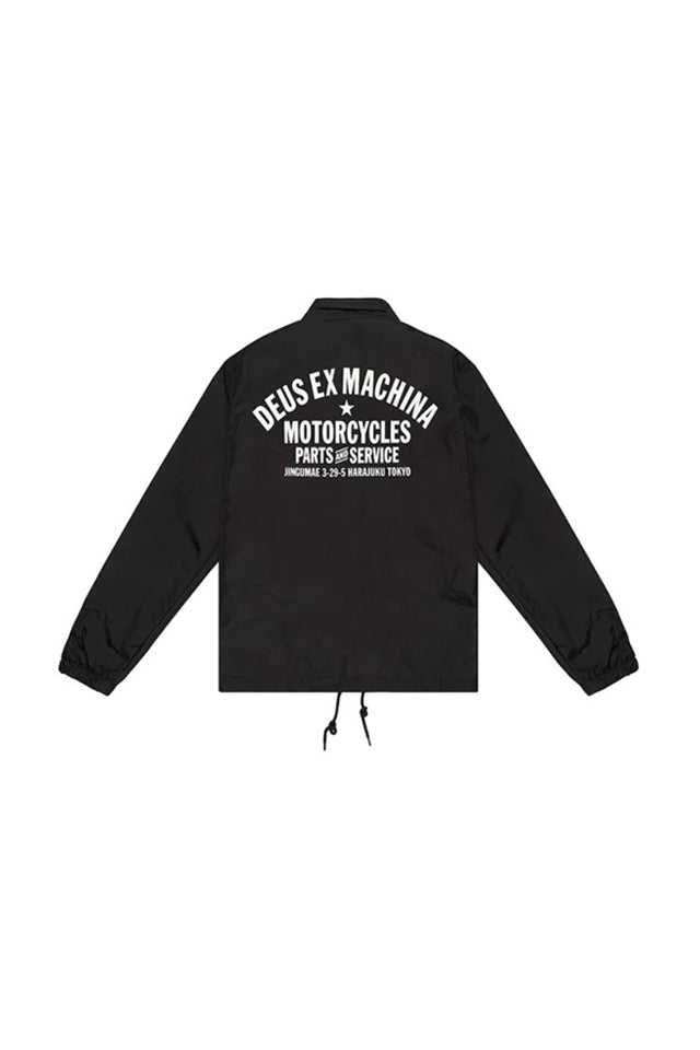 Deus DMW46821E Tokyo Coach Jacket Black 