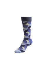 NZ Sock Co. Men's Hexagonal NuYarn Health Sock Blue