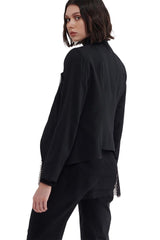 Draped Sequence Jacket