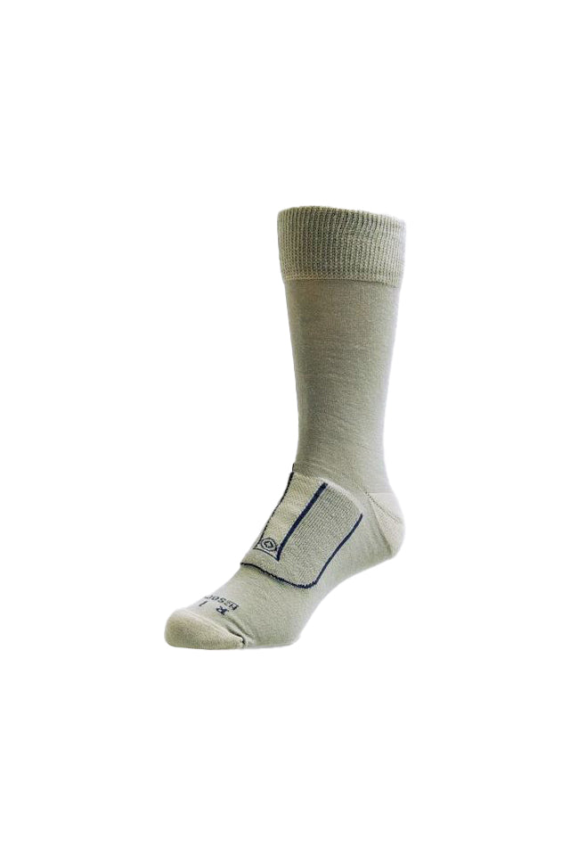 F670 NZ Sock Co Men's NuYarn Health Dress Socks Brindle