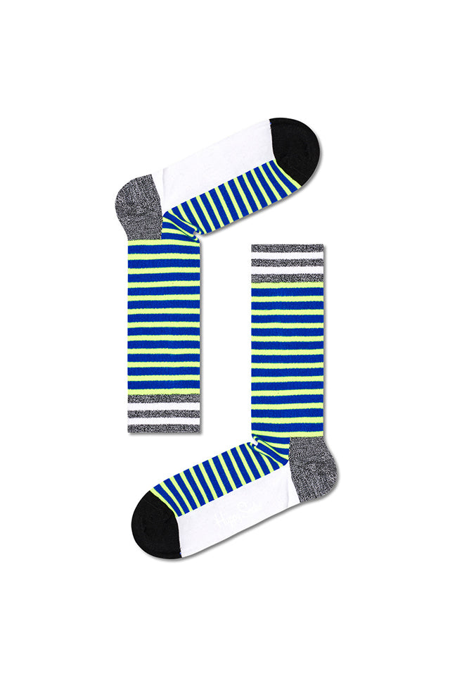 Happy Socks ATNST27-7001 Neon Stripe Sneaker Sock