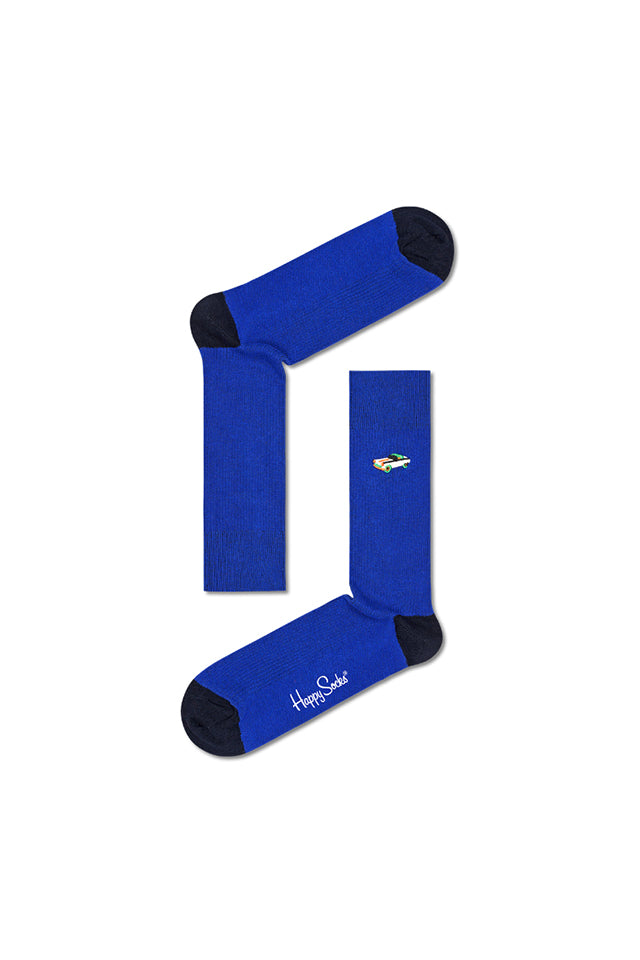 Happy Socks RECAR01 Ribbed Embroidery Car Sock 6300