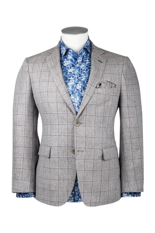 Rembrandt Hawker Check Blazer Grey Check 