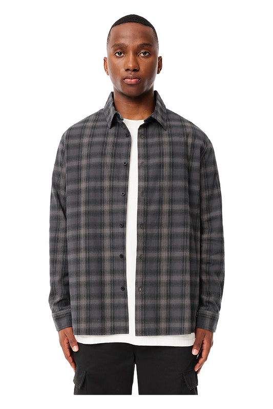 Huffer MSH32S3601 OG Check Shirt Coal Black 