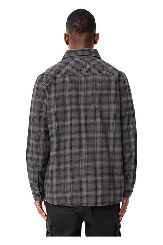 Huffer MSH32S3601 OG Check Shirt Coal Black 