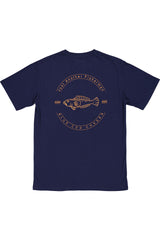 JAF1354 Just Another Fisherman Blue Cod Chaser Tee Navy 