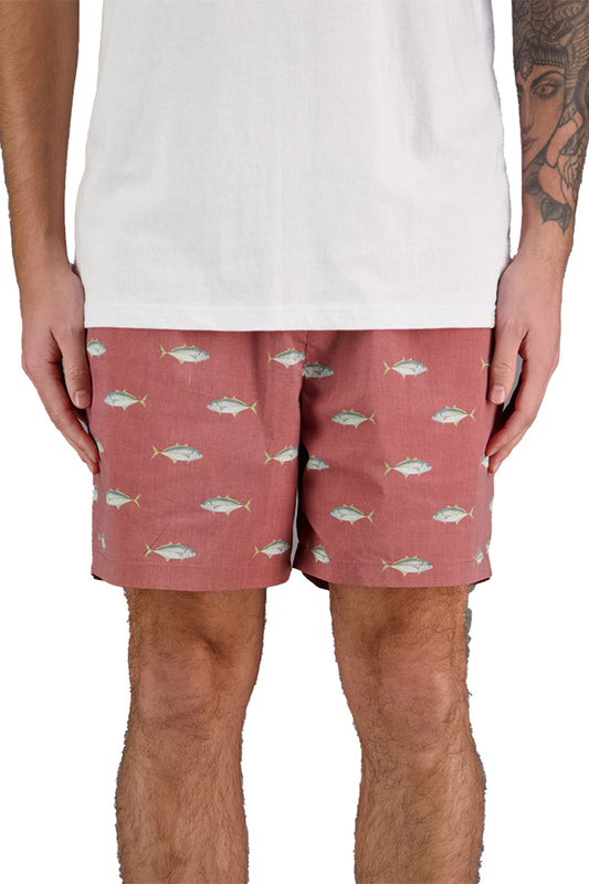 JAF1404 Just Another Fisherman Trev Shorts Cinnabar 