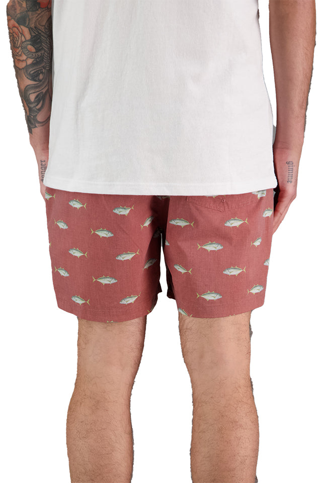 JAF1404 Just Another Fisherman Trev Shorts Cinnabar 