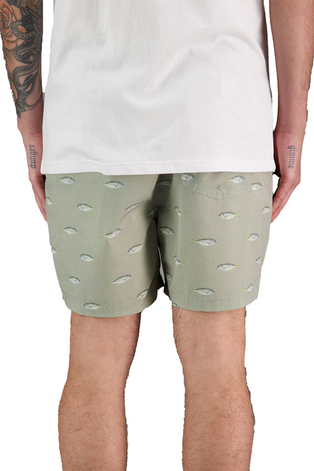 JAF1404 Just Another Fisherman Trev Shorts Moss