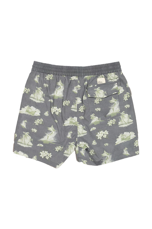 JAF1405 Just Another Fisherman Vintage Bloom Shorts Aged Black 