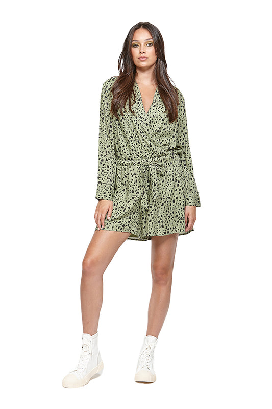 JD3571 Ketz-ke Bring About Playsuit Khaki