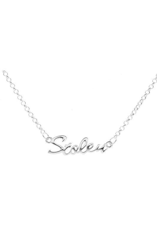 JWL2014 SGC Stolen Script Necklace