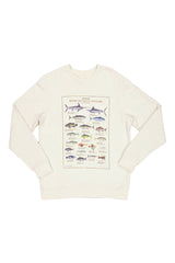 Just Another Fisherman JAF1470 Home of the Salty Anglers Crew Antique White 