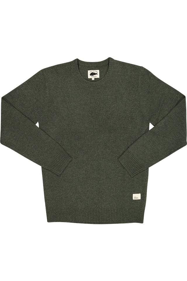 Just Another Fisherman JAF1491 Merino Sea Crew Sweater Thyme 