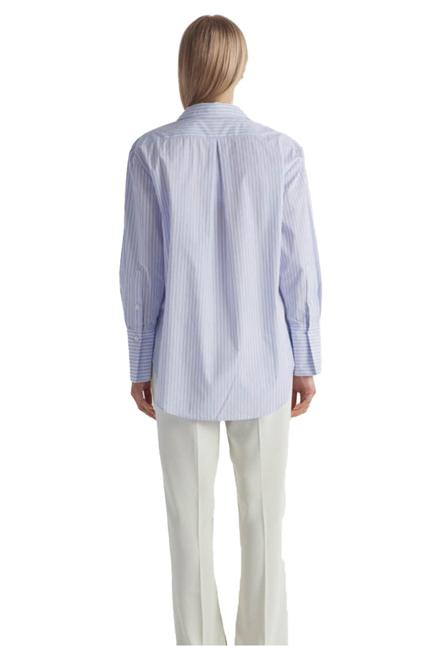 K31308 Elka Collective Tomas Striped Shirt Sky Blue 