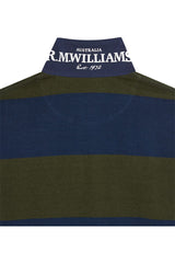 RM Williams Tweedale Rugby Jersey Green Navy 