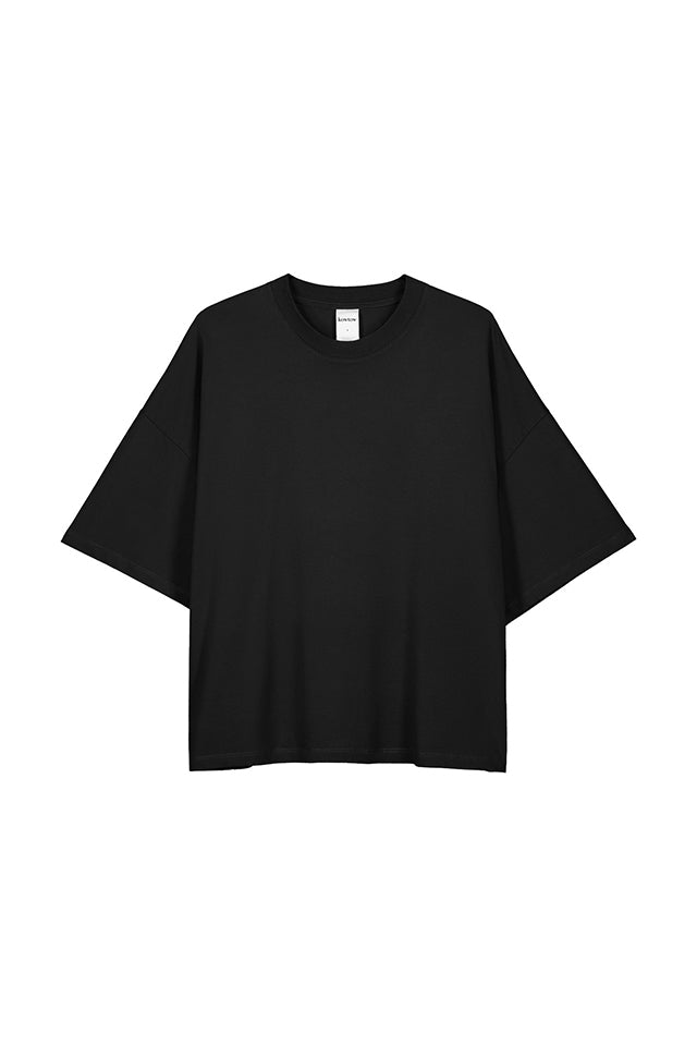 KTB002 Kowtow Oversized Boxy Tee Black 