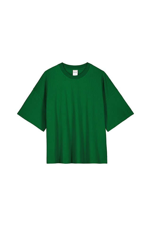 KTB002 Kowtow Oversized Boxy Tee Evergreen 