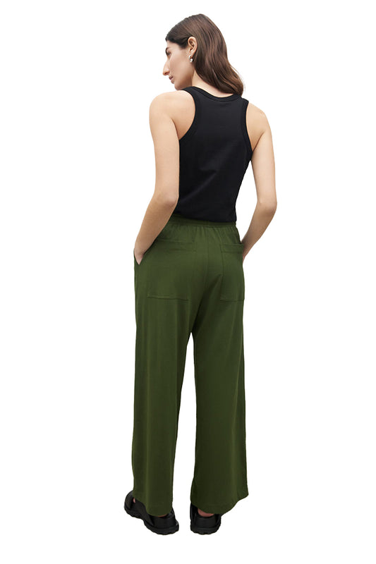 KTB004 Kowtow Wide Leg Pant Deep Green 