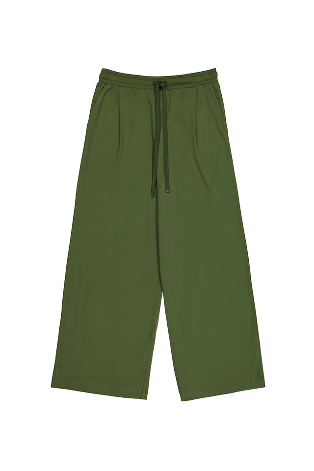 KTB004 Kowtow Wide Leg Pant Deep Green 