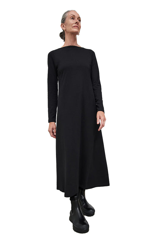 KTB090 Kowtow Boat Neck Dress Black 