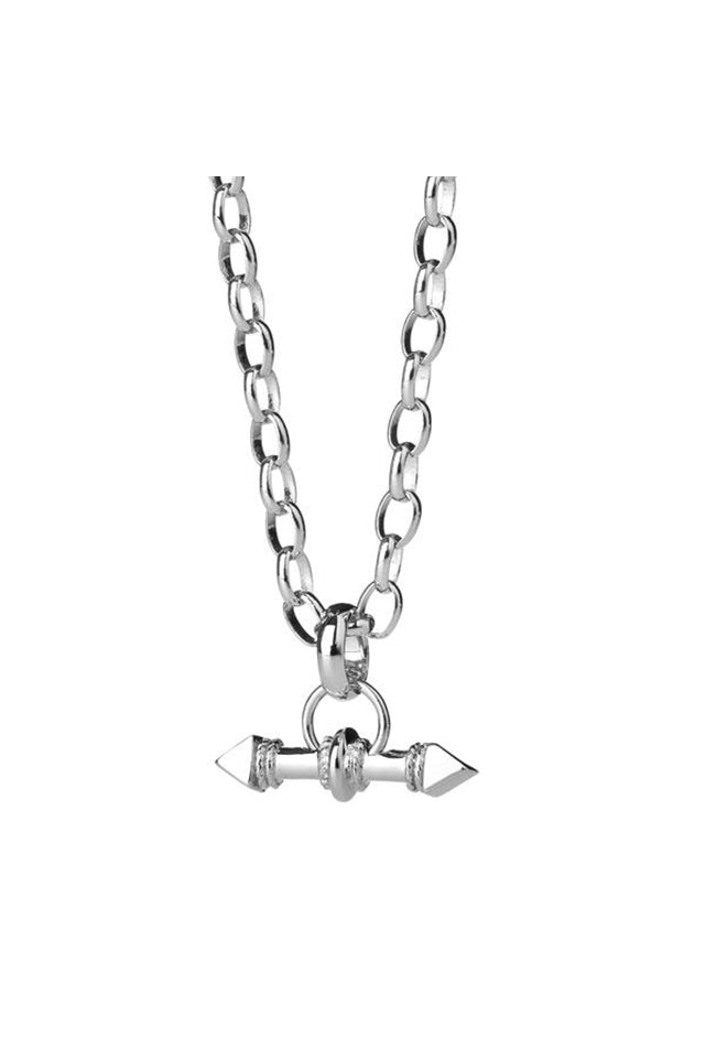 Arrow Fob Chain Necklace, Karen Walker, Sterling Silver Arrow Fob Chain Necklace 