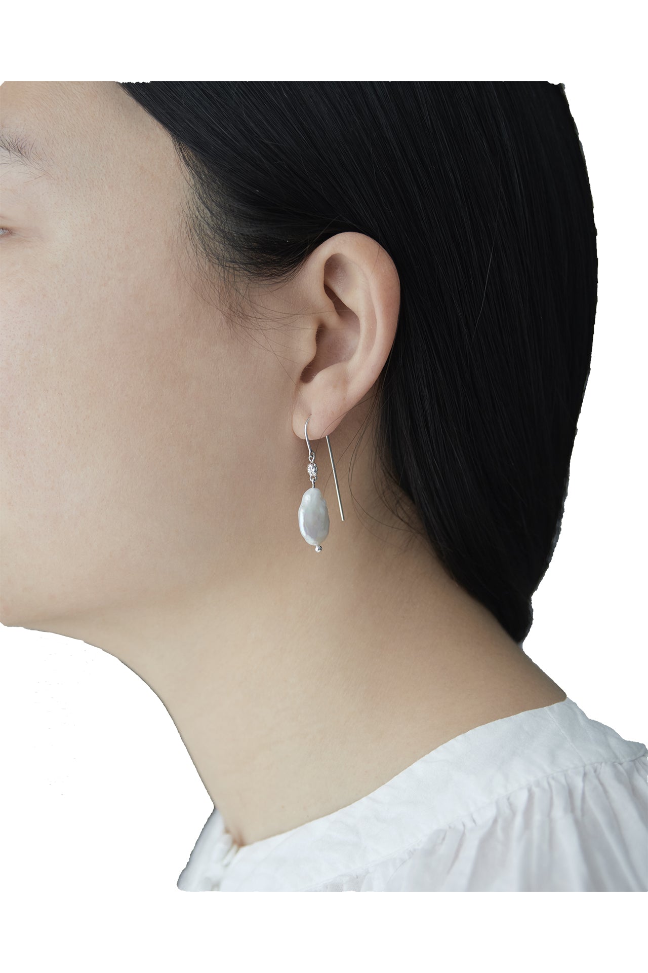 Love Drop Earrings with Pearls