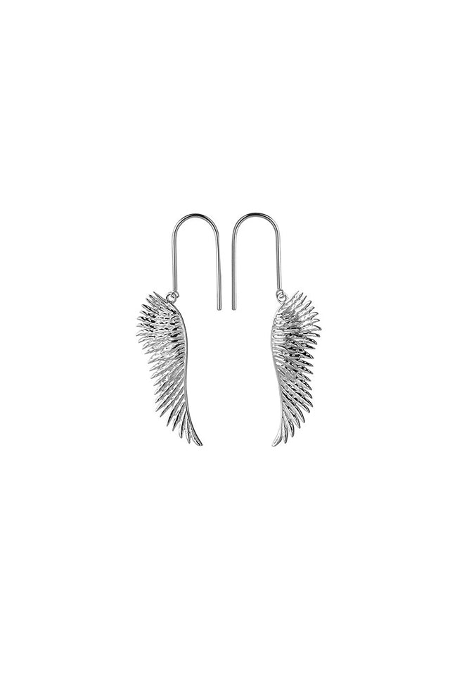 KW417ER Karen Walker Mini Cupid's Wings Earrings Sterling Silver