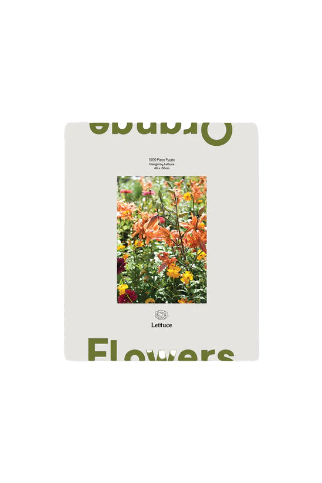 L7414 Lettuce Orange Flowers Puzzle 