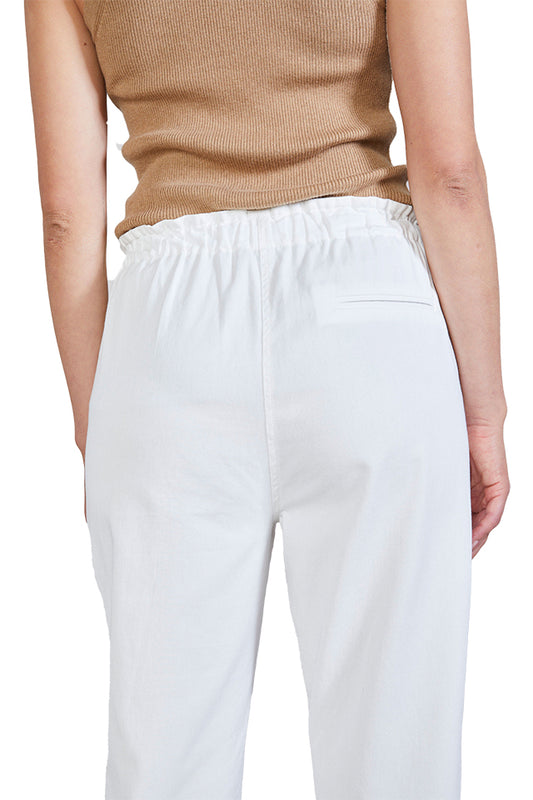 Laing LN0112 Stella Drawstring Pant White 