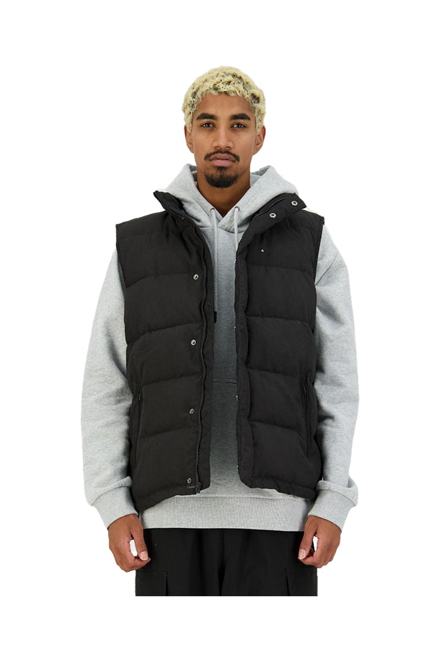 Huffer Men's Classic Down Vest Black