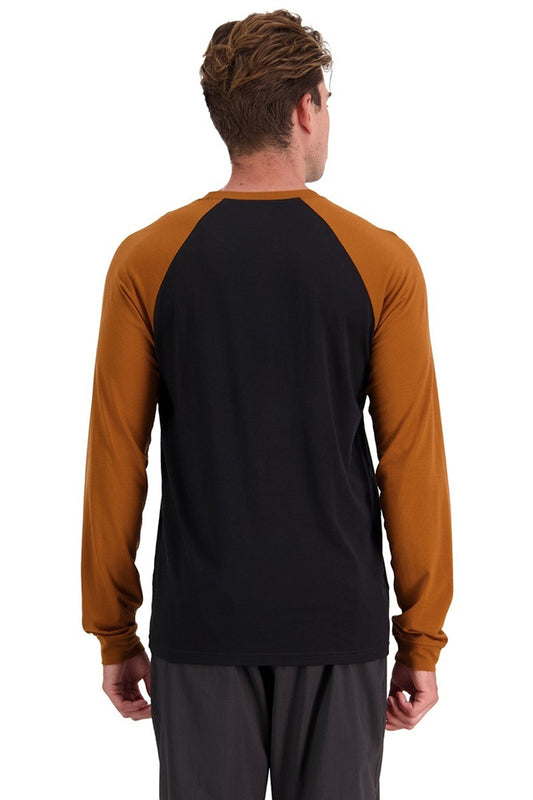 Mons Royale 100497-1190 Mens Icon Raglan Black Copper 