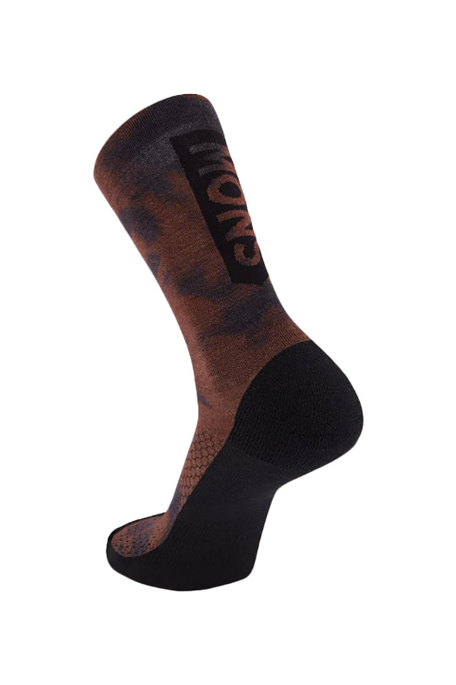 Mons Royale 300554-1192 Unisex Atlas Crew Sock Digital Copper Tie Dye 