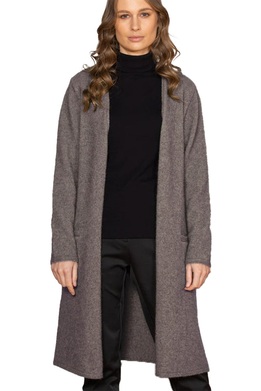 NW3151 Noble Wilde Longline Coat Shale