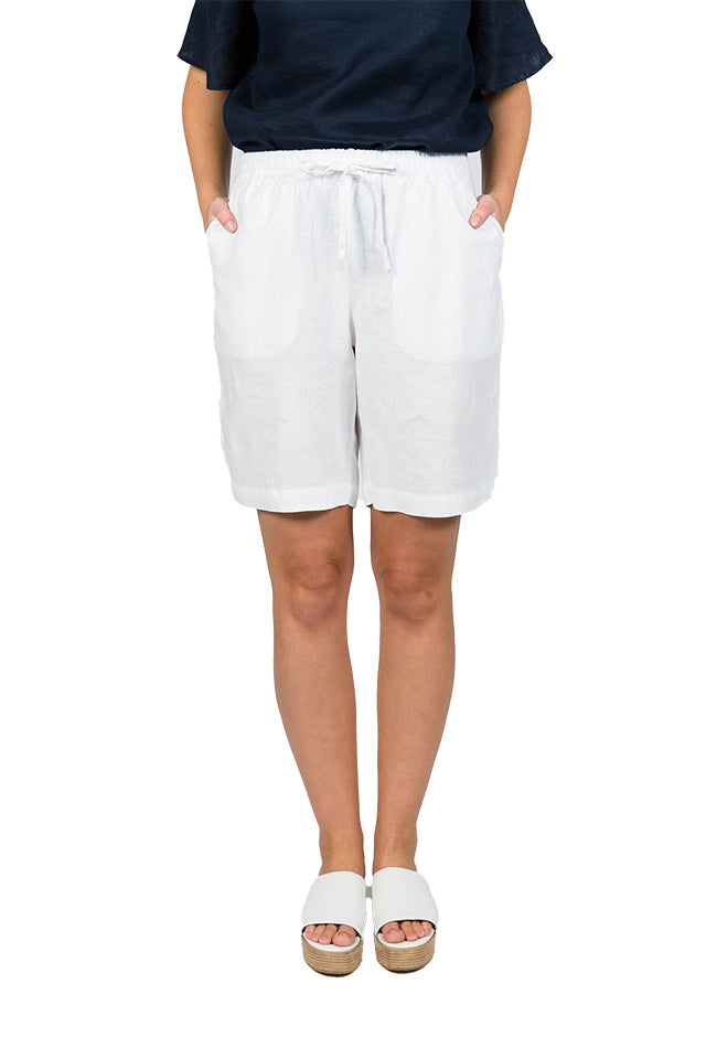 Naturals by O&J GA241 Plain Shorts White 