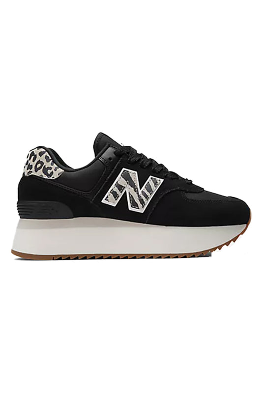 New Balance WL574ZDA 574 Black with Moonbeam Sea Salt 