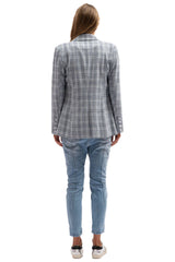 OTH-705 We Are The Others The Check Blazer Blue 1