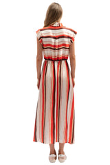 OTH-713 We Are The Others The Stripe Shirt Dress Orange Multi