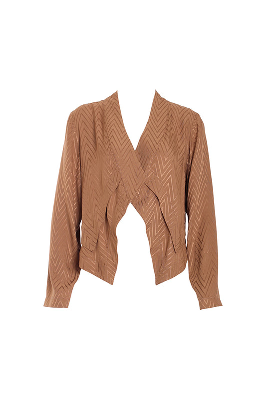 Obi Frequency Pleat Jacket Desert Sand