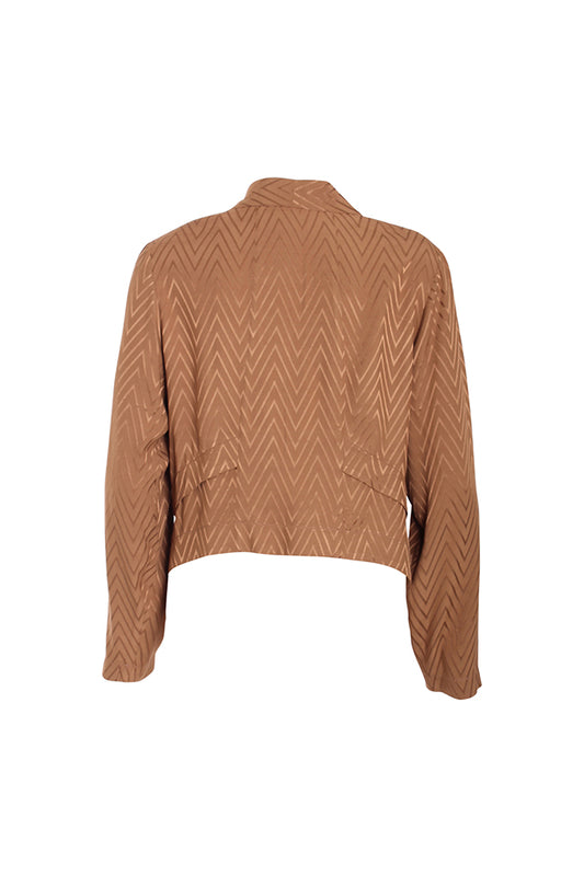 Obi Frequency Pleat Jacket Desert Sand