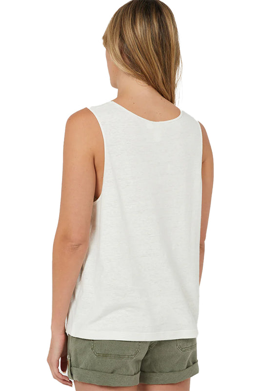 Outland Denim C305252 Slouchy Hemp Tank Off White 