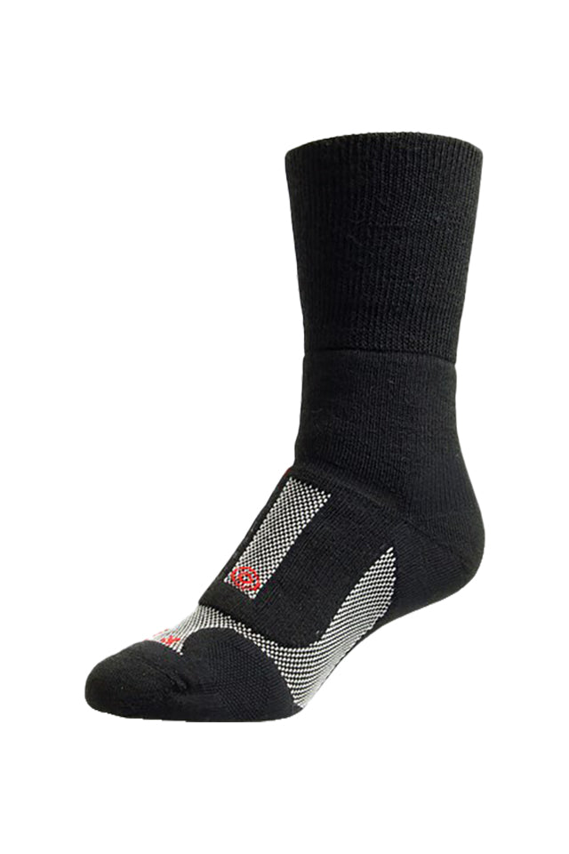 P001 NZ Sock Co. Unisex Lifestyle Plus Sock Black