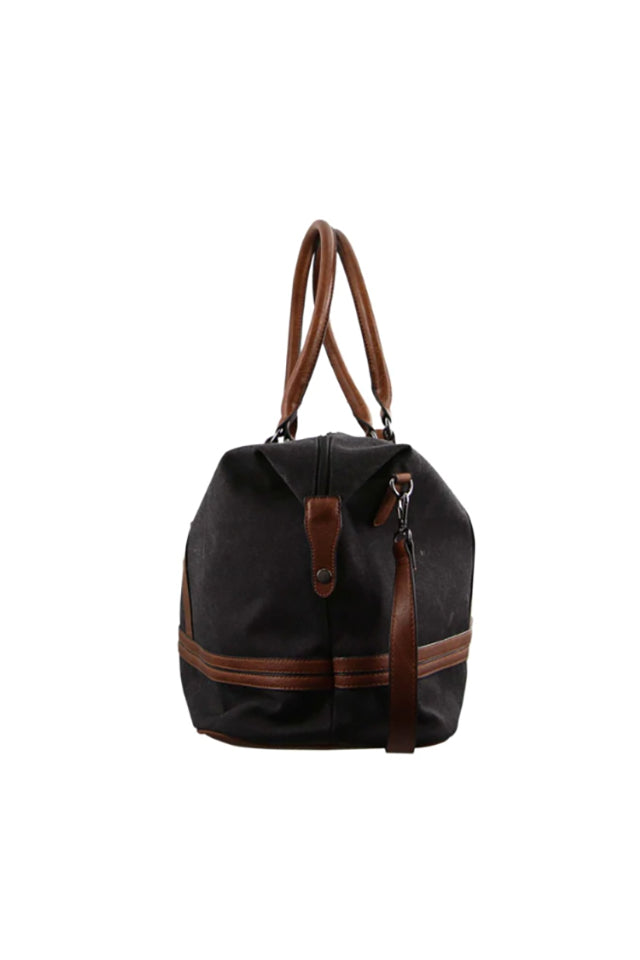 Pierre Cardin Canvas Overnight Bag Black