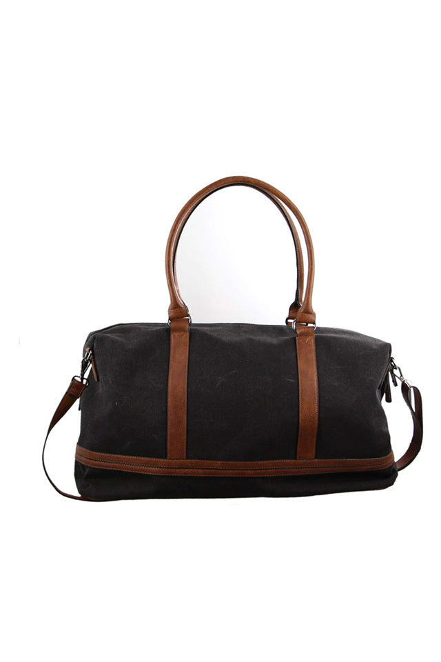 Pierre Cardin Canvas Overnight Bag Black