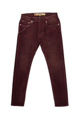 Pearly King Stagger Cord Jean Burgundy 
