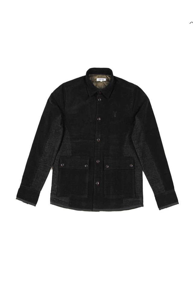 Pearly King Rival Jacket Washed Black 