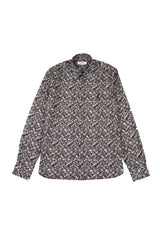 Pearly King Obey Shirt Beige Rust