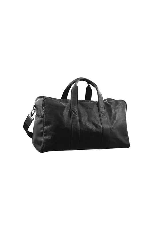 Pierre Cardin PC2825 Rustic Leather Overnight Bag Black 